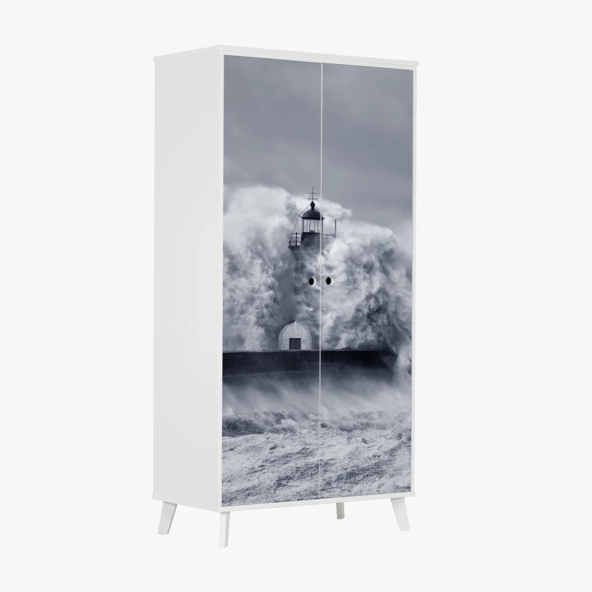 Pegatina para armario faro en la boca del Duero rodeado de olas – Pixers® Pegatina para armario faro en la boca del Duero rodeado de olas – Pixers®