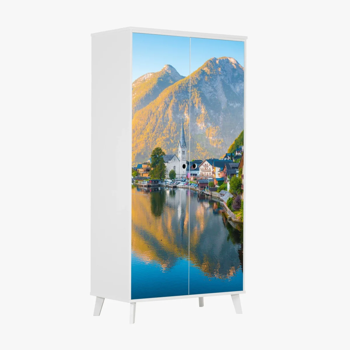 Pegatina para armario amanecer en Hallstatt: tranquila vista al lago – Pixers® Pegatina para armario amanecer en Hallstatt: tranquila vista al lago – Pixers®