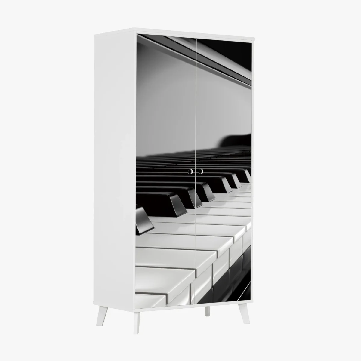 Pegatina para armario teclas de piano en blanco y negro – Pixers® Pegatina para armario teclas de piano en blanco y negro – Pixers®