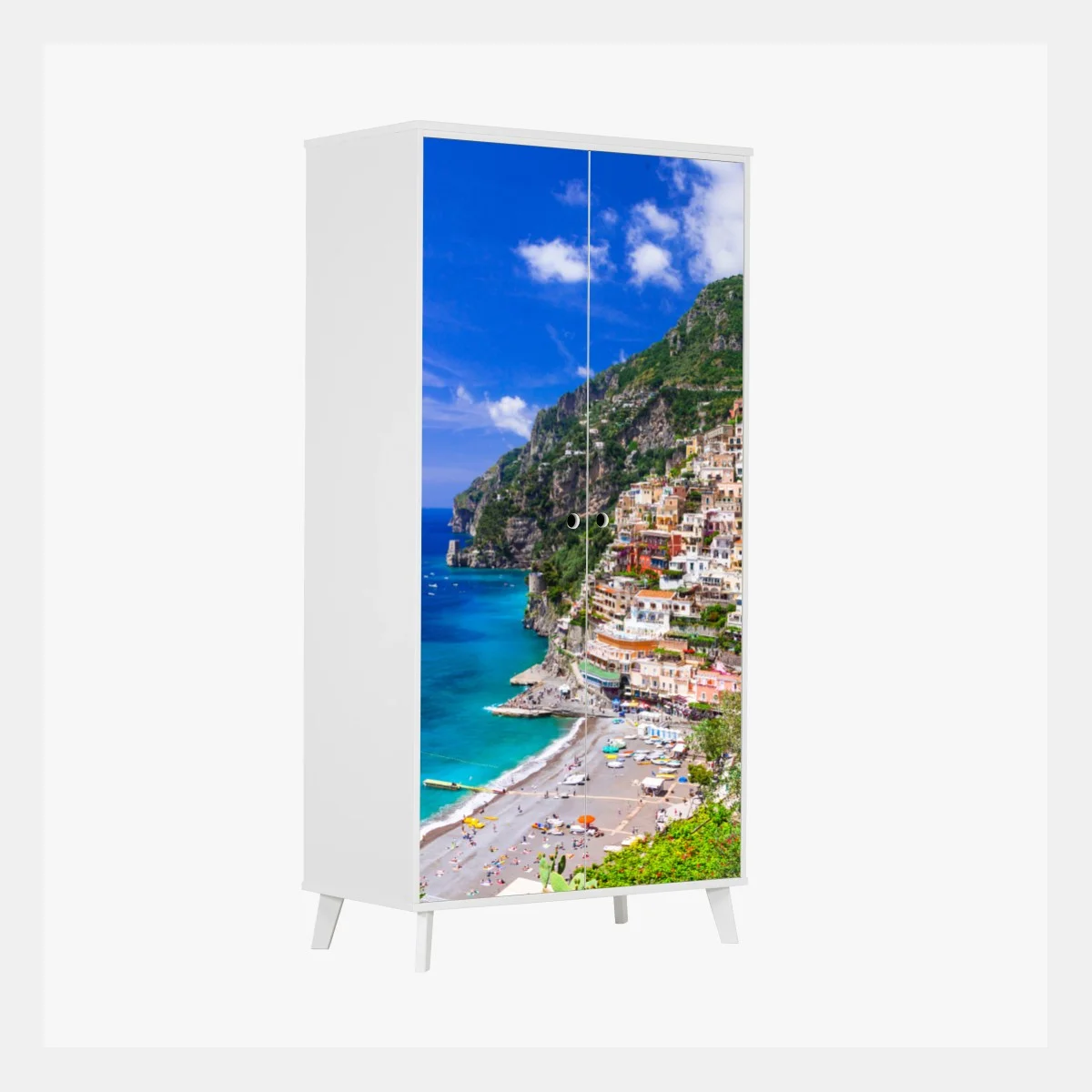 Pegatina para armario paisaje costero de Positano – Pixers® Pegatina para armario paisaje costero de Positano – Pixers®