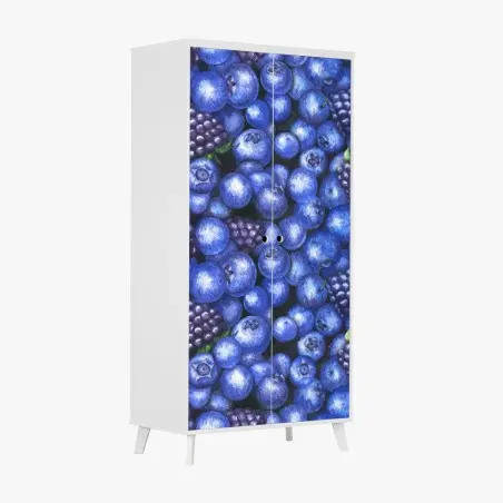Pegatina para armario estampado de arándanos y moras para decoración – Pixers®