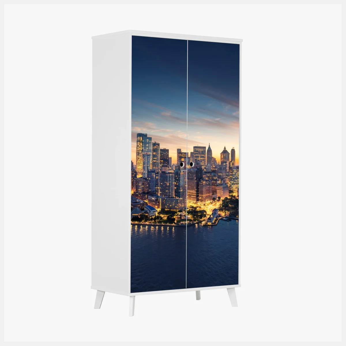 Pegatina para armario amanecer en Manhattan: panorámica urbana de Nueva York – Pixers® Pegatina para armario amanecer en Manhattan: panorámica urbana de Nueva York – Pixers®