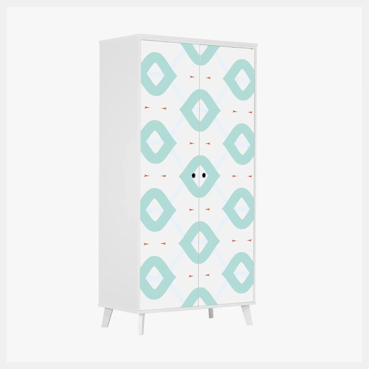 Pegatina para armario patrón geométrico turquesa minimalista – Pixers® Pegatina para armario patrón geométrico turquesa minimalista – Pixers®