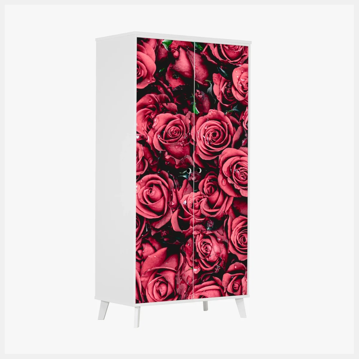 Pegatina para armario diseño de rosas rojas en detalle – Pixers® Pegatina para armario diseño de rosas rojas en detalle – Pixers®