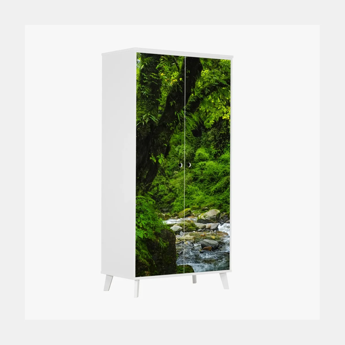 Pegatina para armario cascada en bosque esmeralda – Pixers® Pegatina para armario cascada en bosque esmeralda – Pixers®