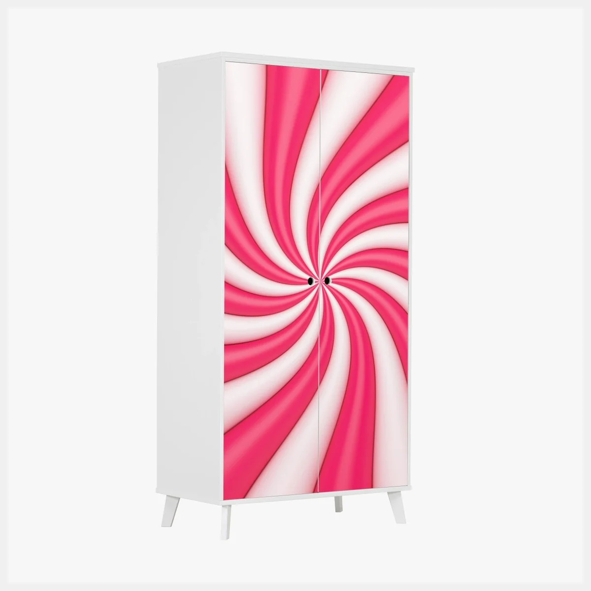 Pegatina para armario espiral rosa y blanca vibrante – Pixers® Pegatina para armario espiral rosa y blanca vibrante – Pixers®