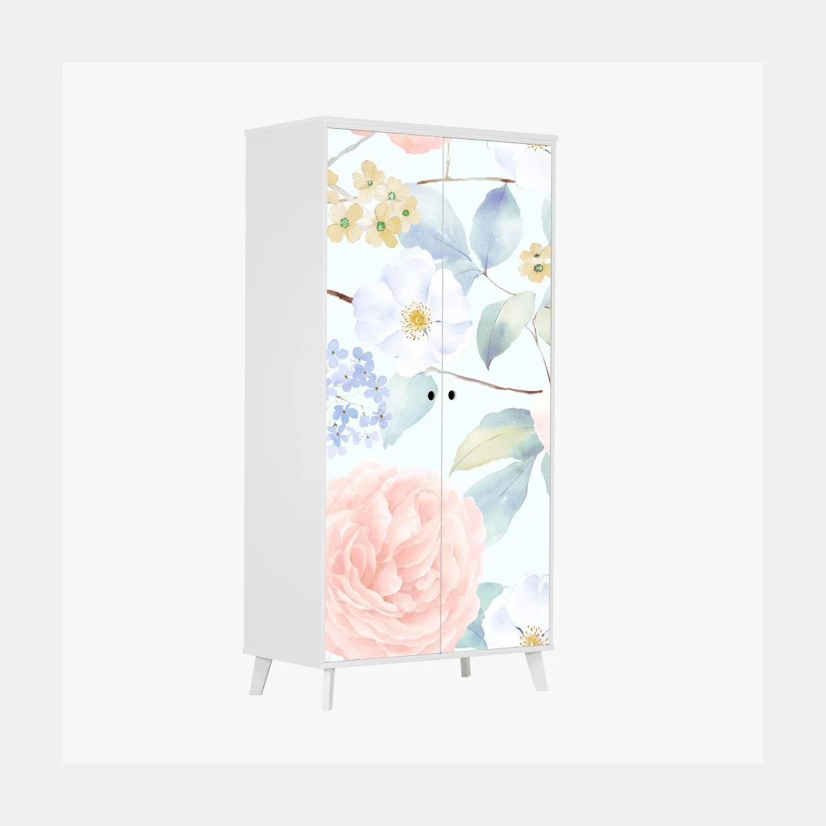 Pegatina para armario jardín en acuarela de flores en tonos pastel – Pixers® Pegatina para armario jardín en acuarela de flores en tonos pastel – Pixers®