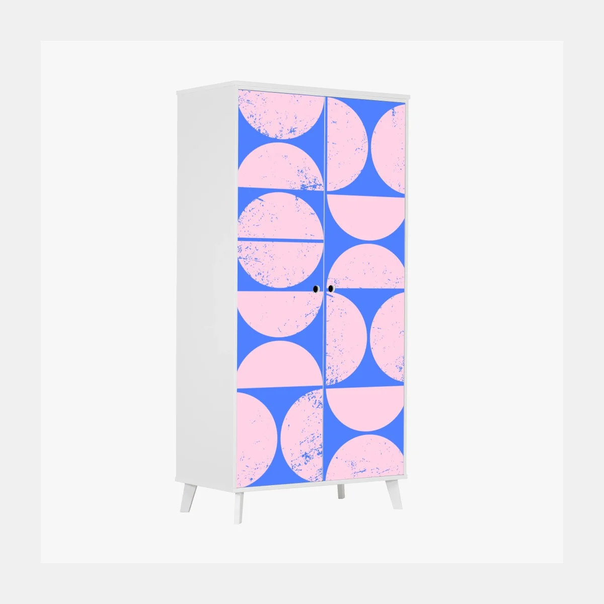 Pegatina para armario patrón geométrico retro en rosa y azul – Pixers® Pegatina para armario patrón geométrico retro en rosa y azul – Pixers®