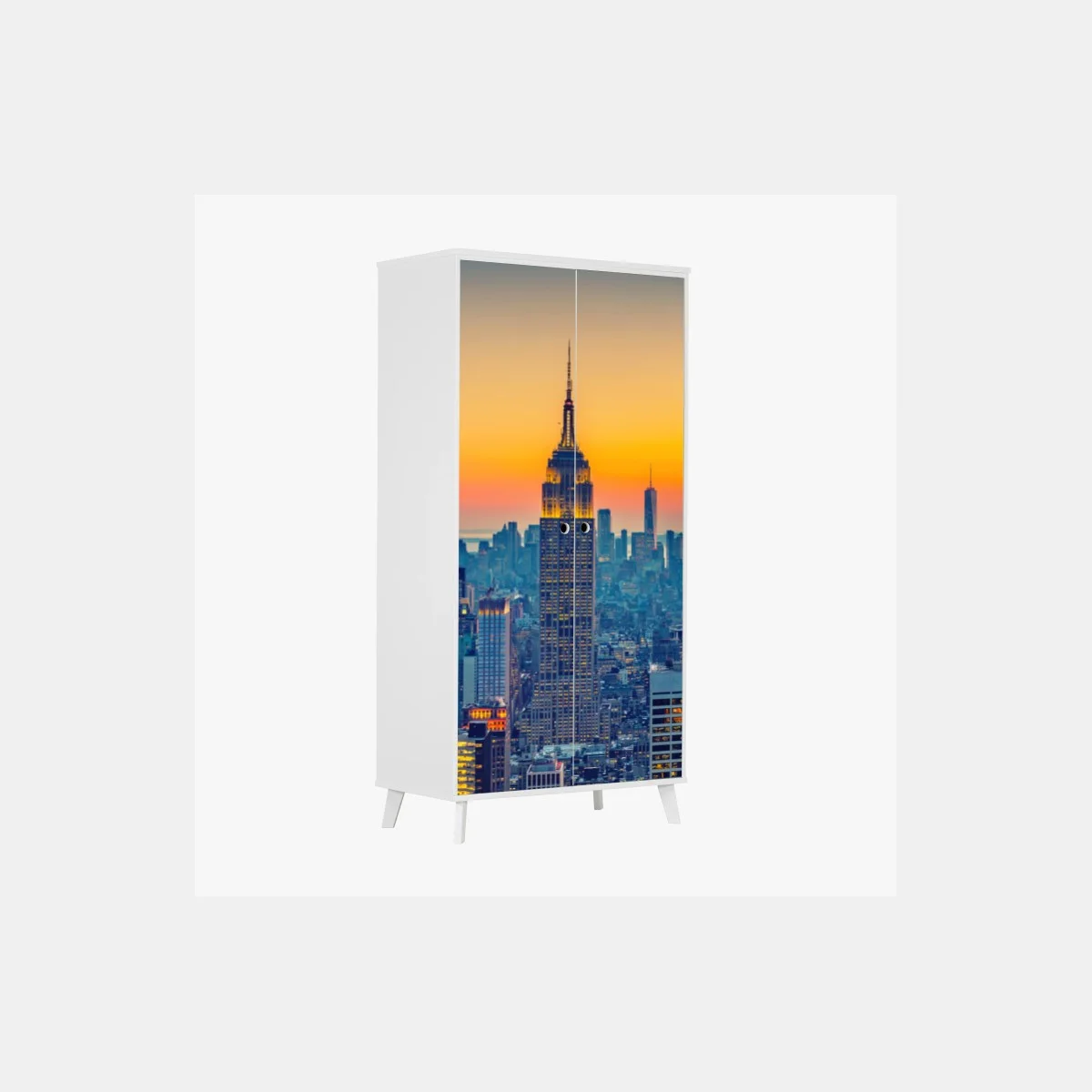 Pegatina para armario puesta de sol sobre el skyline de Nueva York – Pixers® Pegatina para armario puesta de sol sobre el skyline de Nueva York – Pixers®