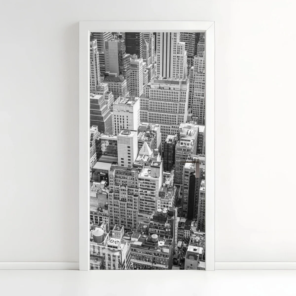 Pegatina para puerta panorama urbano en blanco y negro – Pixers® Pegatina para puerta panorama urbano en blanco y negro – Pixers®