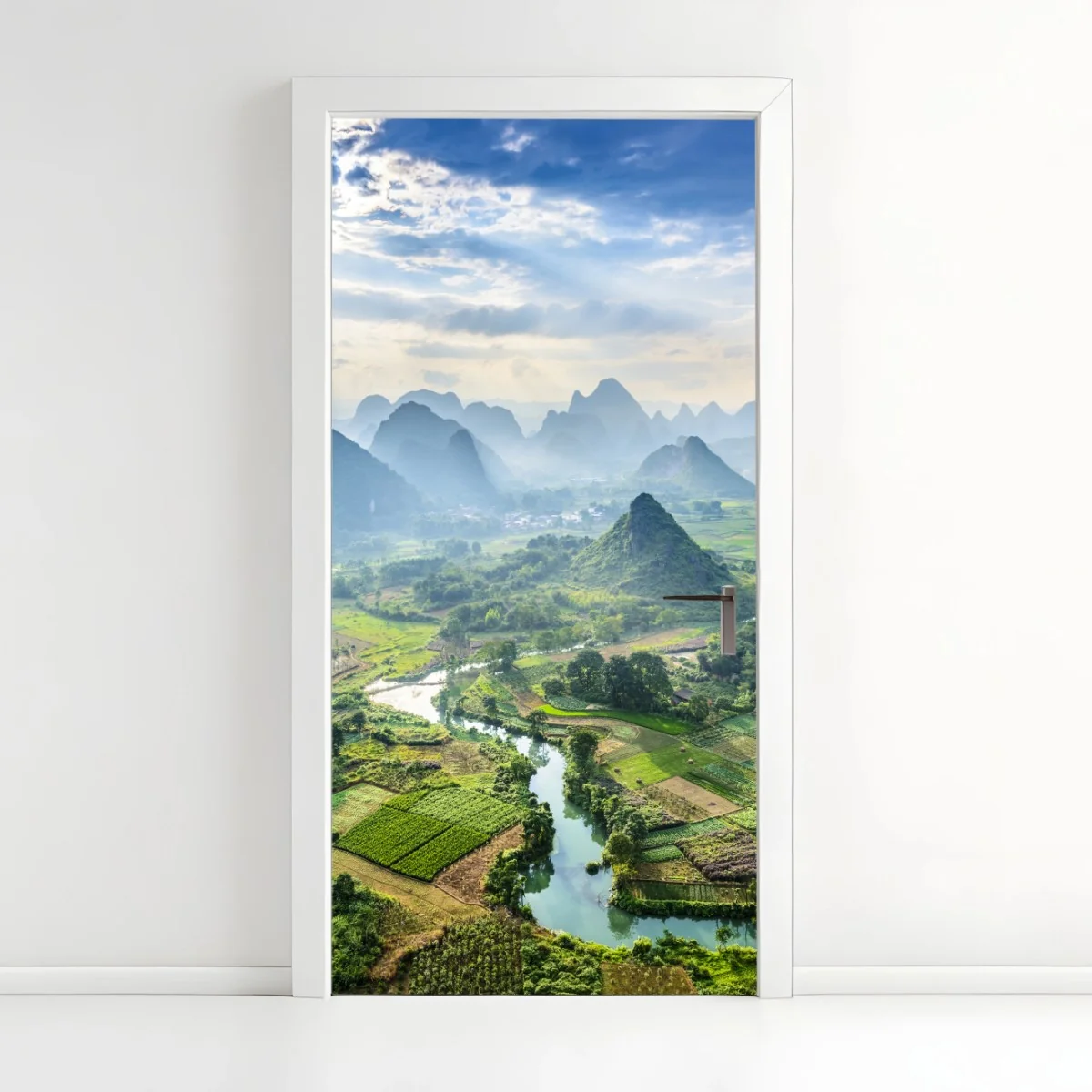 Pegatina para puerta paisaje kárstico y río serpenteante en Guilin – Pixers® Pegatina para puerta paisaje kárstico y río serpenteante en Guilin – Pixers®