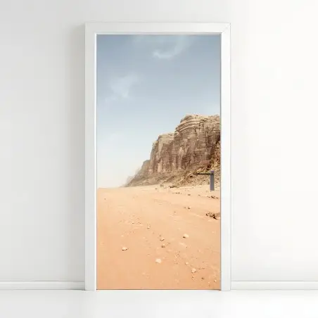 Pegatina para puerta silencio del desierto en Wadi Rum, Jordania – Pixers®