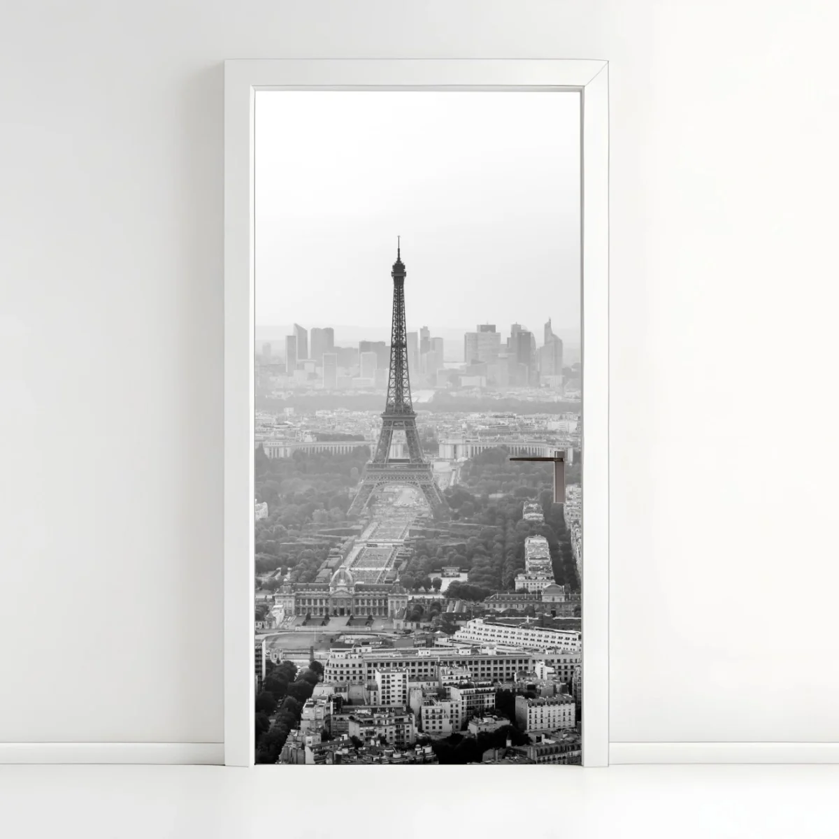 Pegatina para puerta panorama en blanco y negro de la Torre Eiffel en París – Pixers® Pegatina para puerta panorama en blanco y negro de la Torre Eiffel en París – Pixers®