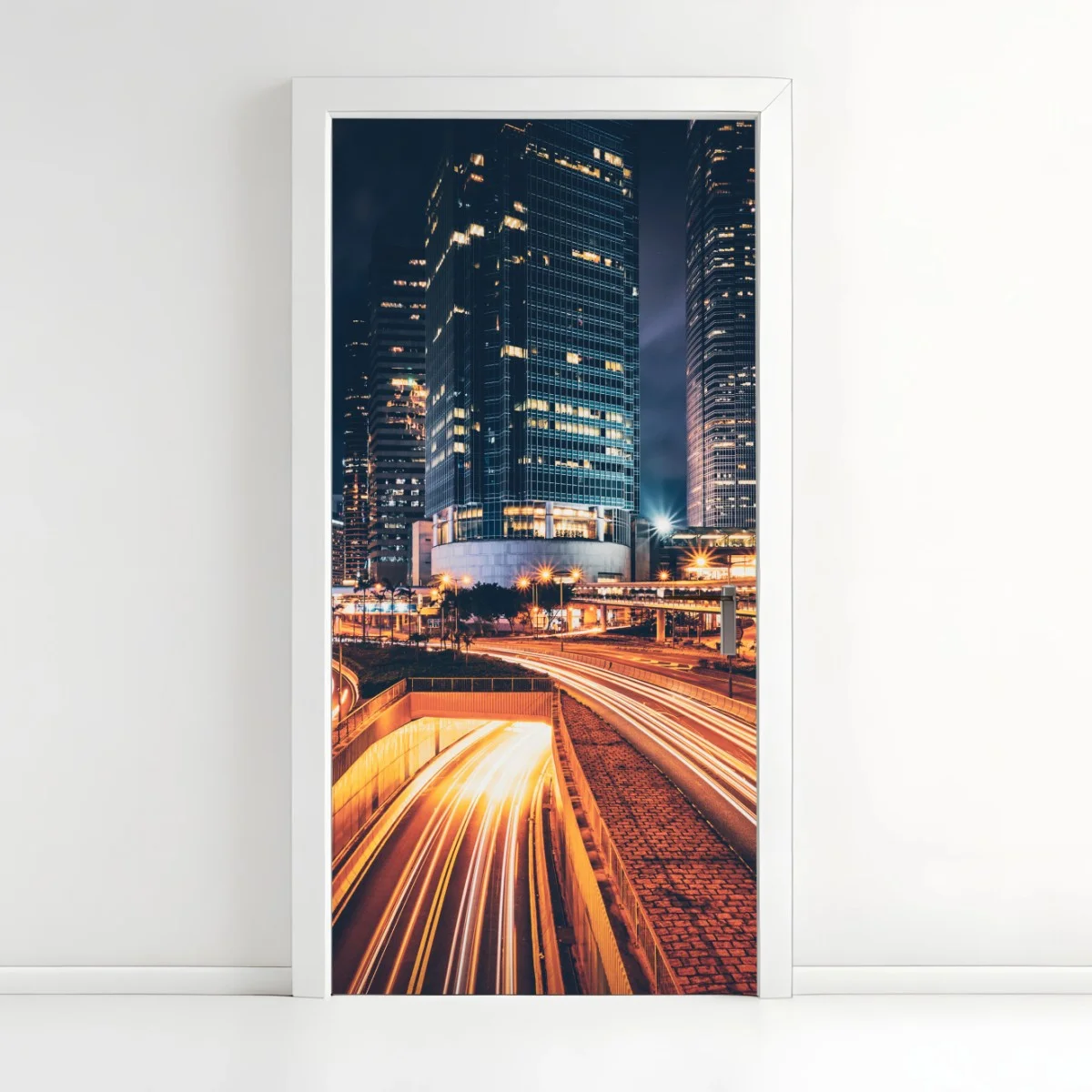 Pegatina para puerta luces urbanas: ciudad nocturna en movimiento – Pixers® Pegatina para puerta luces urbanas: ciudad nocturna en movimiento – Pixers®
