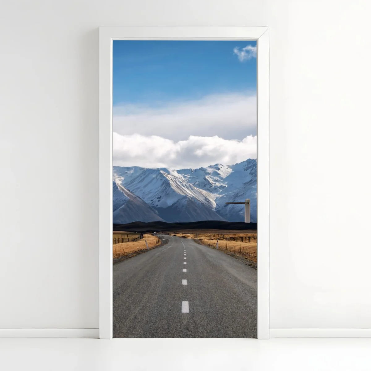 Pegatina para puerta carretera hacia montañas nevadas en Nueva Zelanda – Pixers® Pegatina para puerta carretera hacia montañas nevadas en Nueva Zelanda – Pixers®