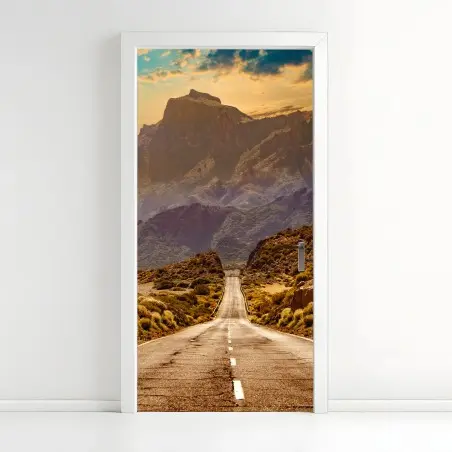 Pegatina para puerta carretera hacia el corazón de Tenerife – Pixers®
