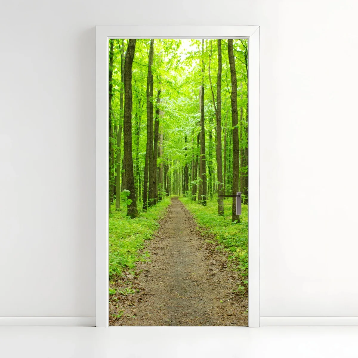 Pegatina para puerta sendero verde en bosque primaveral – Pixers® Pegatina para puerta sendero verde en bosque primaveral – Pixers®