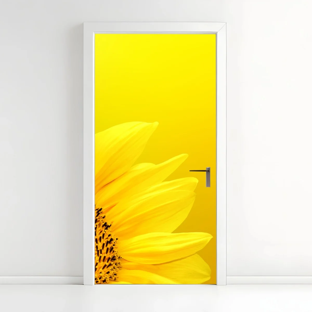Pegatina para puerta girasol vibrante sobre fondo amarillo – Pixers® Pegatina para puerta girasol vibrante sobre fondo amarillo – Pixers®