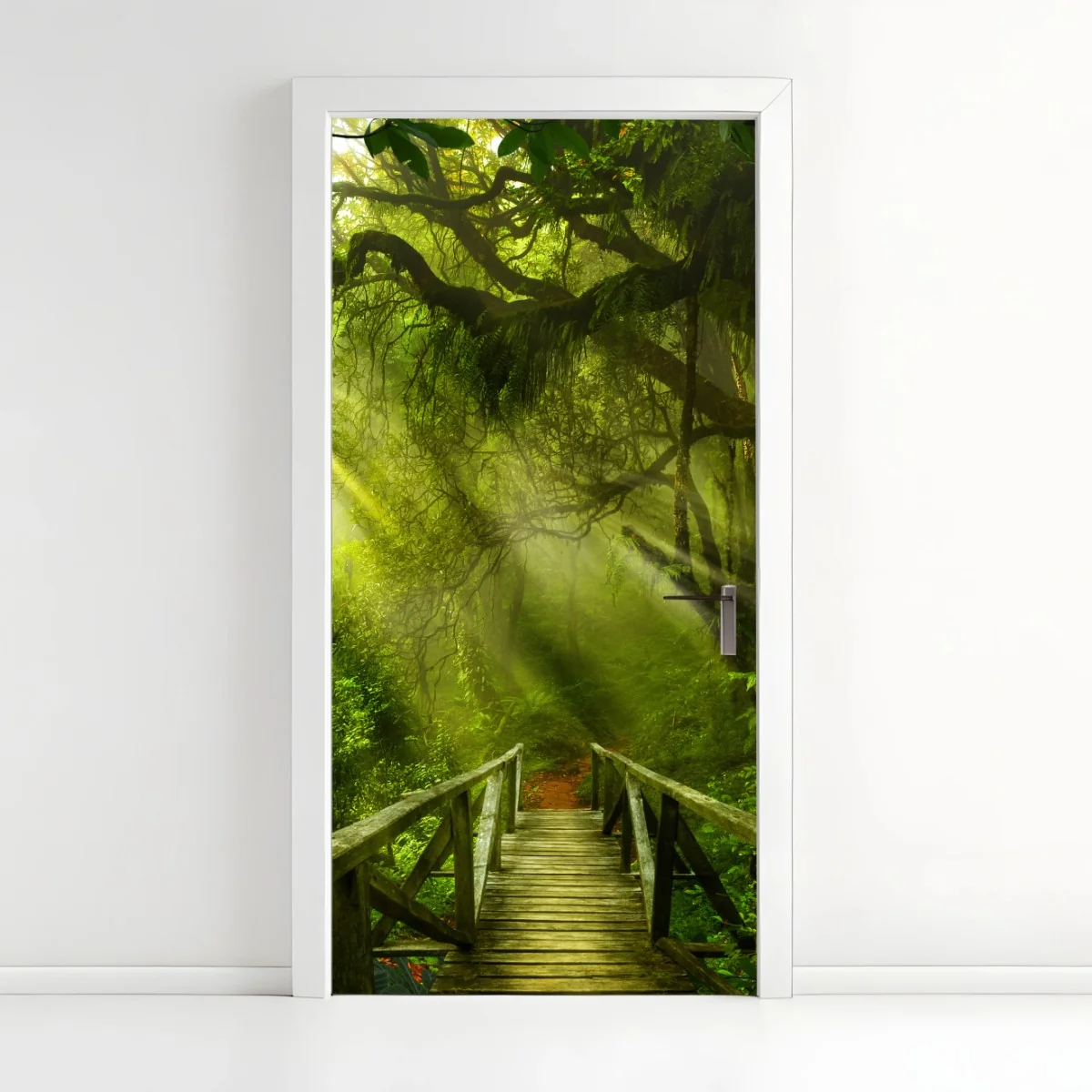 Pegatina para puerta puente en la selva bañado por rayos de sol – Pixers® Pegatina para puerta puente en la selva bañado por rayos de sol – Pixers®