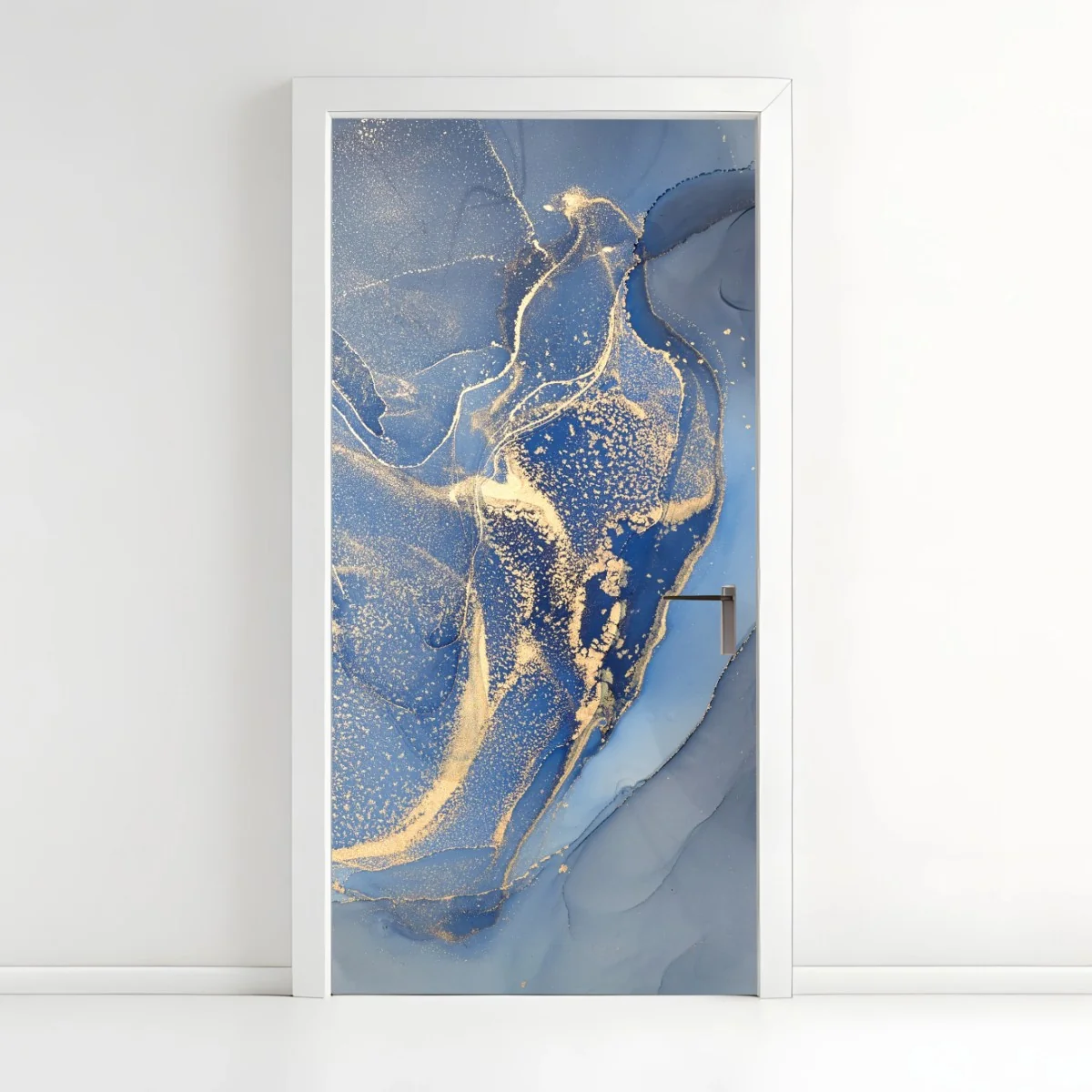 Pegatina para puerta abstracción oceánica en azul y dorado – Pixers® Pegatina para puerta abstracción oceánica en azul y dorado – Pixers®