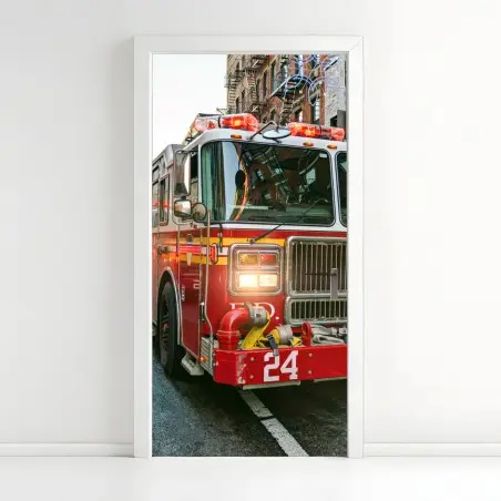 Pegatina para puerta camiones de bomberos en Manhattan, Nueva York – Pixers®
