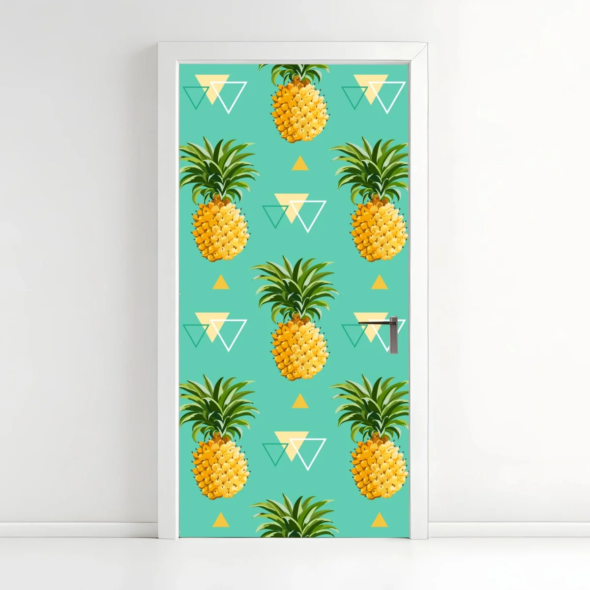 Pegatina para puerta patrón tropical de piñas sobre fondo turquesa – Pixers® Pegatina para puerta patrón tropical de piñas sobre fondo turquesa – Pixers®