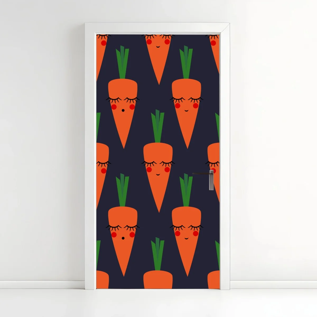 Pegatina para puerta patrón de zanahorias con caritas – Pixers® Pegatina para puerta patrón de zanahorias con caritas – Pixers®