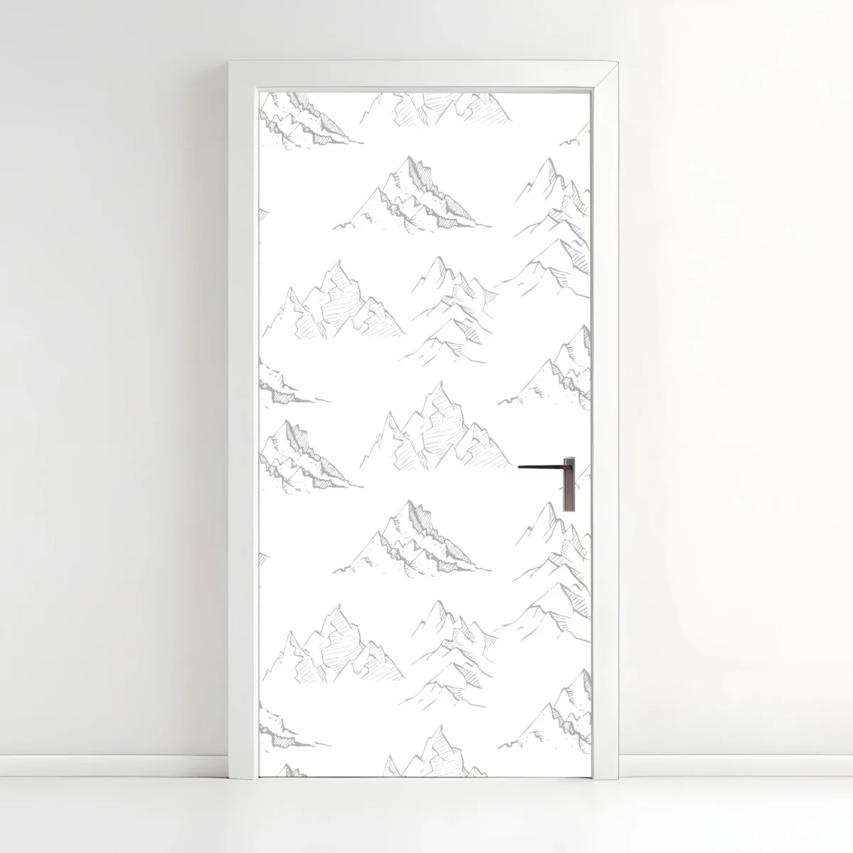 Pegatina para puerta patrón de montañas en boceto – Pixers® Pegatina para puerta patrón de montañas en boceto – Pixers®
