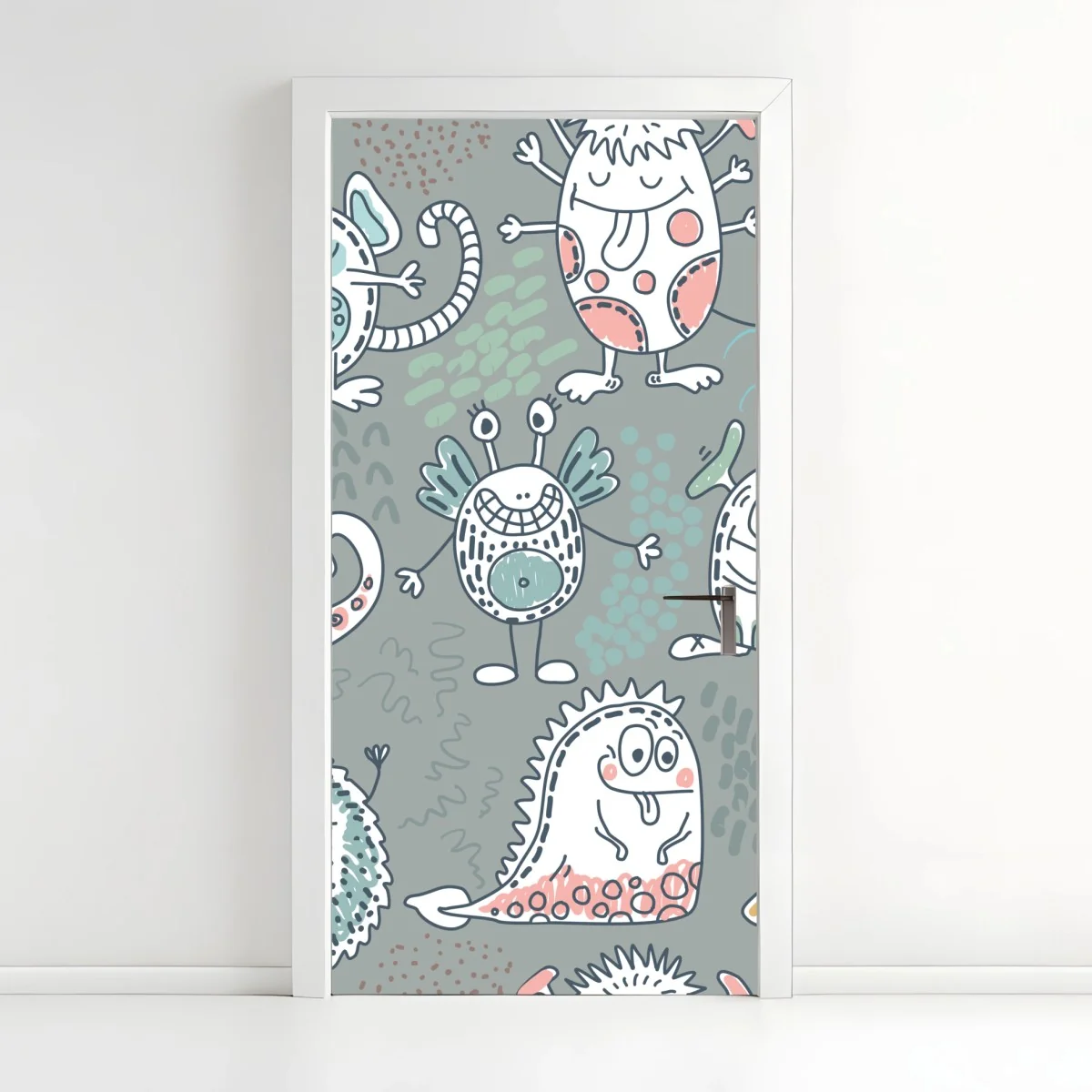Pegatina para puerta monstruos alegres para cuarto infantil – Pixers® Pegatina para puerta monstruos alegres para cuarto infantil – Pixers®