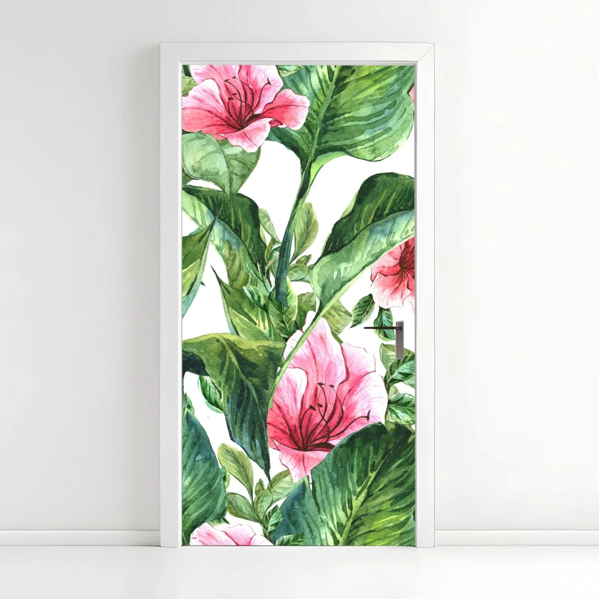 Pegatina para puerta estampado botánico de flores tropicales – Pixers® Pegatina para puerta estampado botánico de flores tropicales – Pixers®