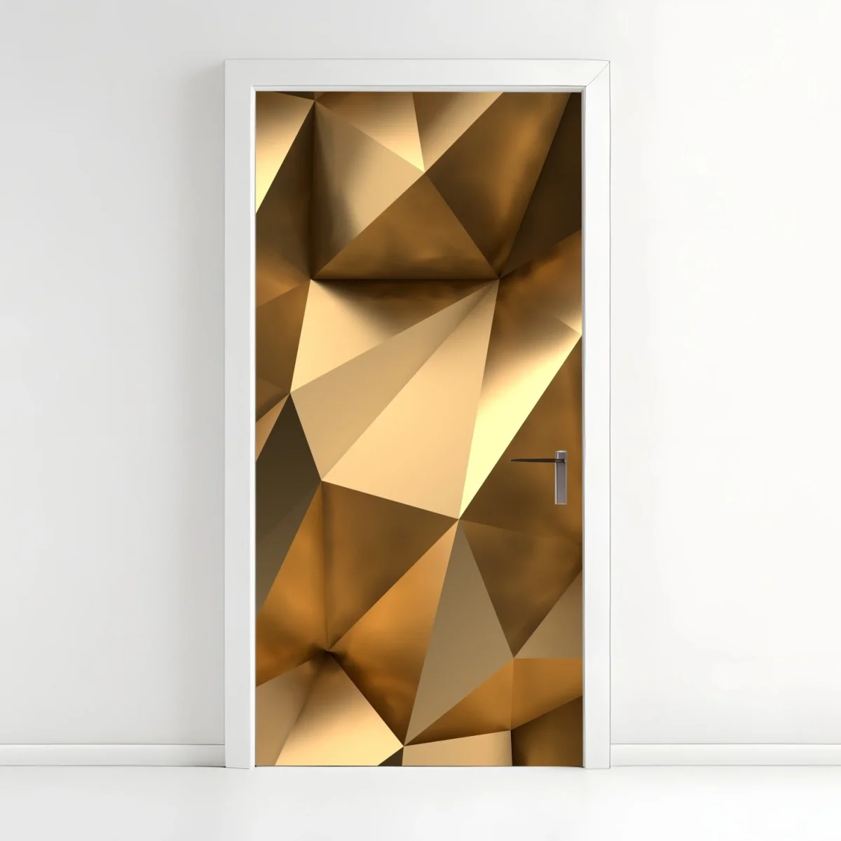 Pegatina para puerta diseño geométrico dorado y moderno – Pixers® Pegatina para puerta diseño geométrico dorado y moderno – Pixers®
