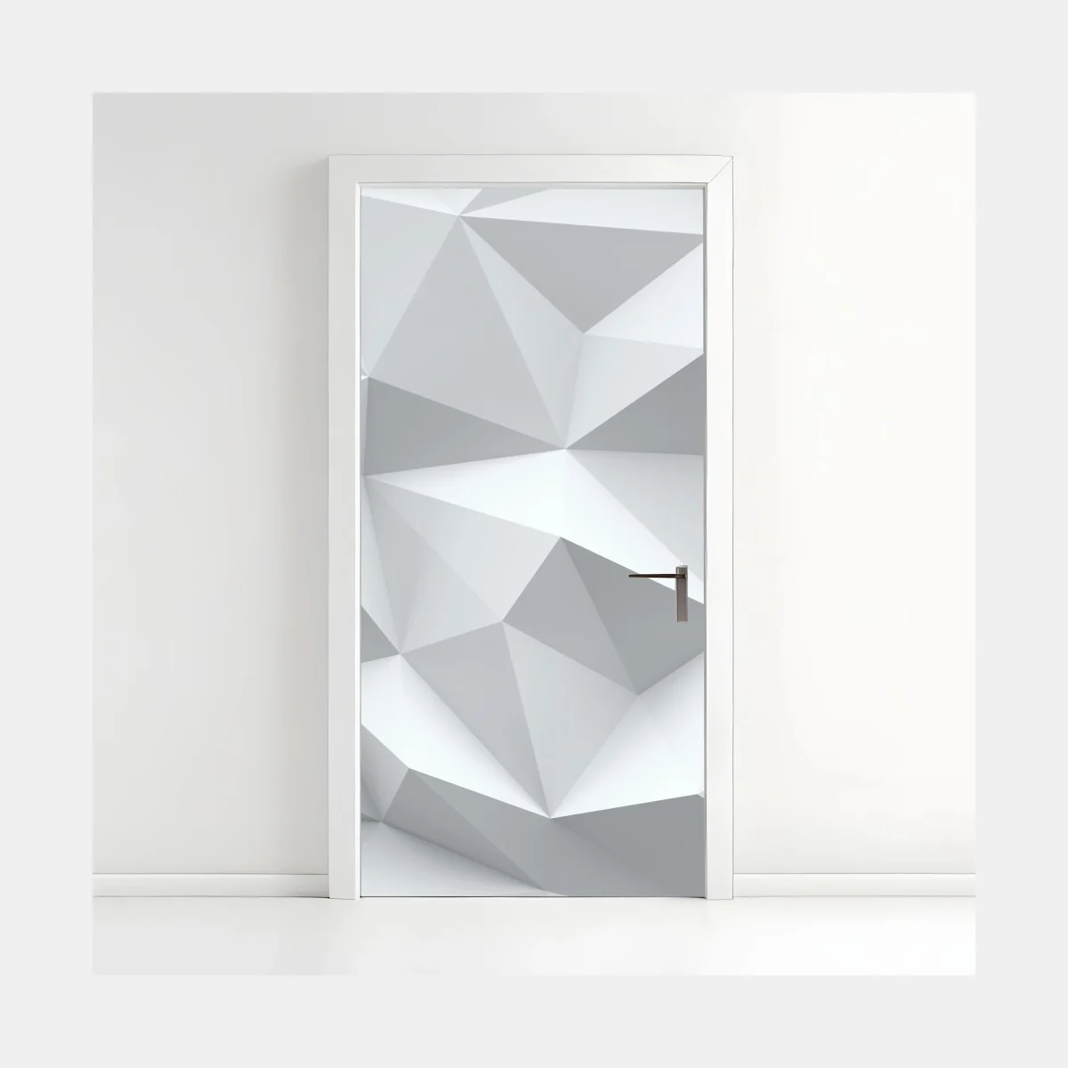 Pegatina para puerta arte geométrico en tonos blancos y grises – Pixers® Pegatina para puerta arte geométrico en tonos blancos y grises – Pixers®
