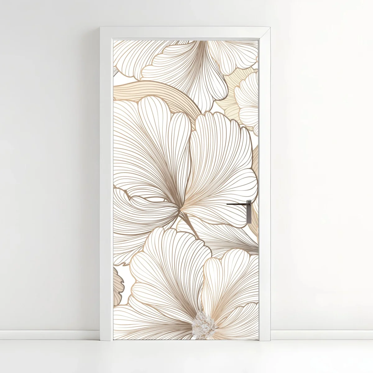 Pegatina para puerta flores de líneas finas en tonos beige – Pixers® Pegatina para puerta flores de líneas finas en tonos beige – Pixers®
