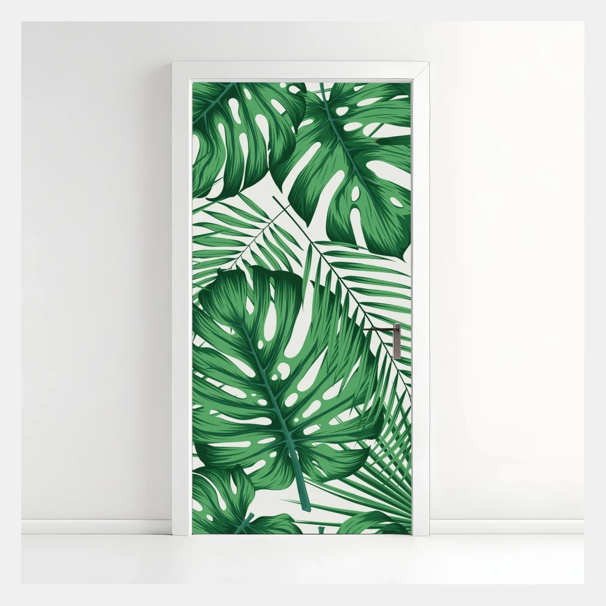 Pegatina para puerta patrón tropical de hojas verdes – Pixers® Pegatina para puerta patrón tropical de hojas verdes – Pixers®