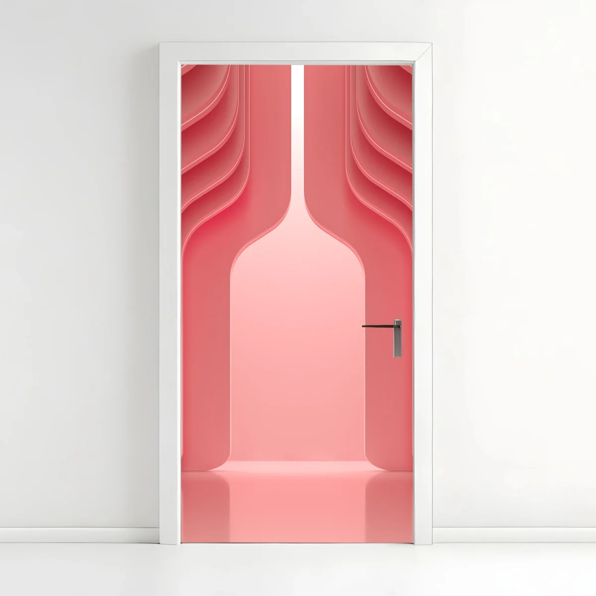 Pegatina para puerta espacio coral minimalista y futurista con arcos – Pixers® Pegatina para puerta espacio coral minimalista y futurista con arcos – Pixers®