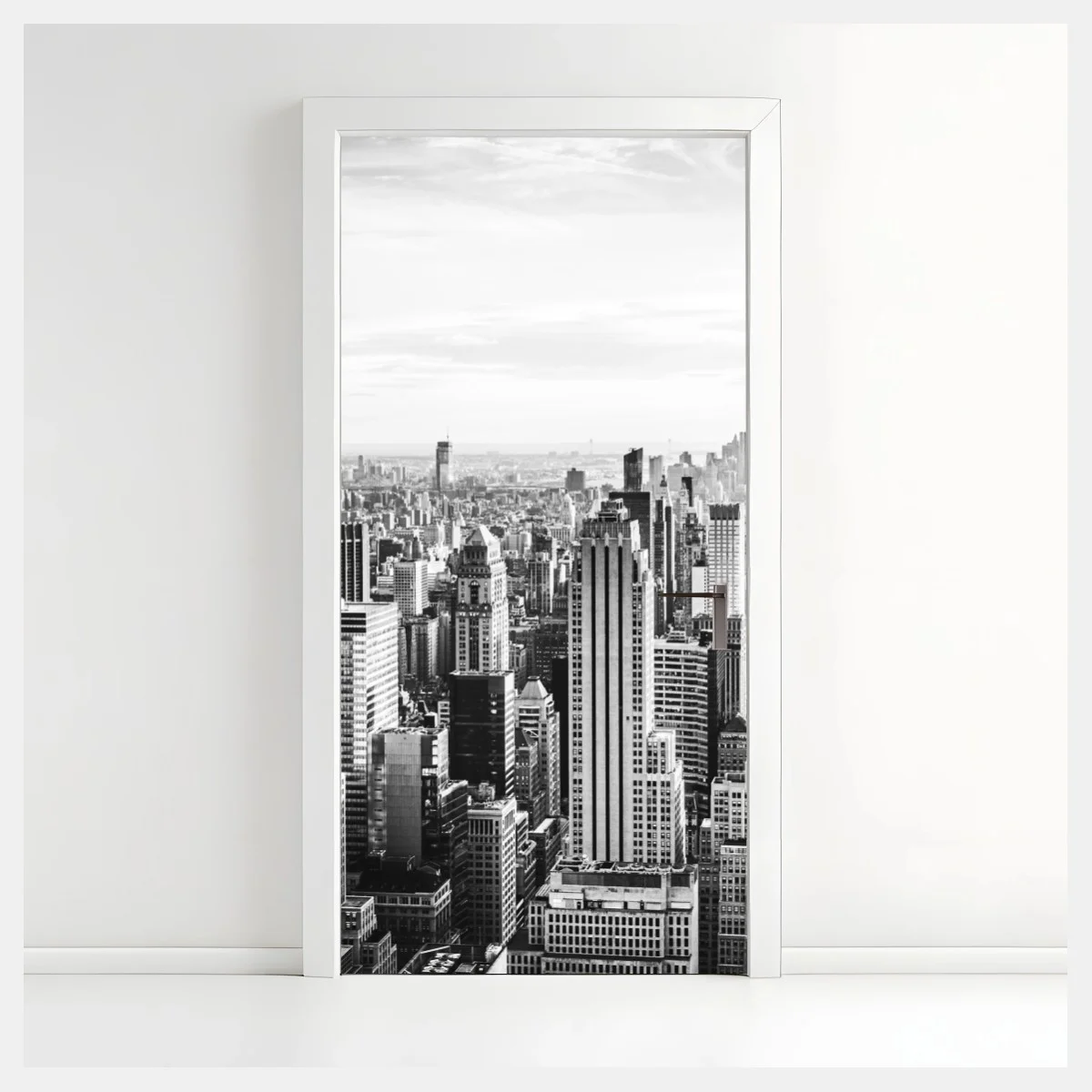 Pegatina para puerta horizonte clásico de Nueva York en blanco y negro – Pixers® Pegatina para puerta horizonte clásico de Nueva York en blanco y negro – Pixers®
