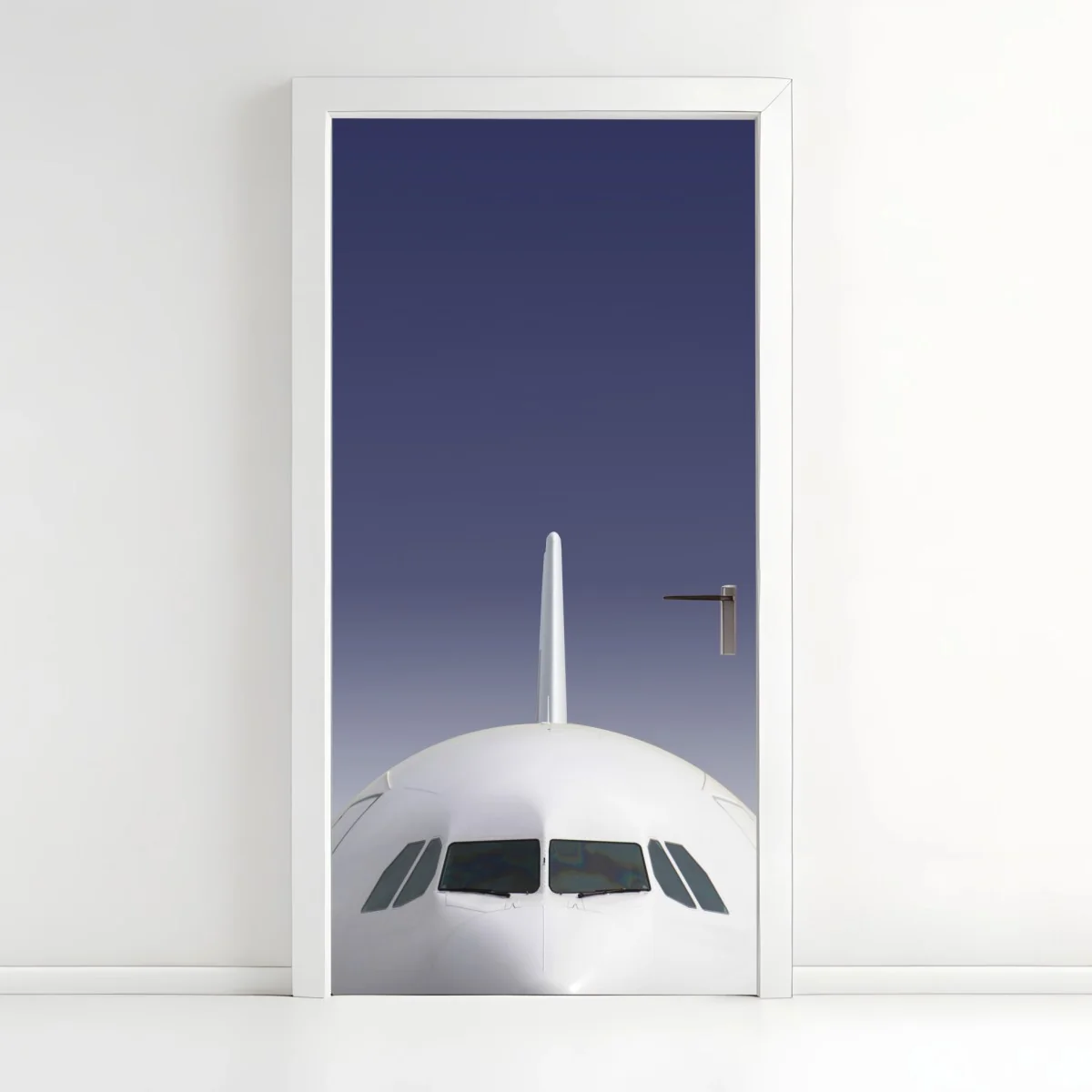 Pegatina para puerta morro de avión sobre cielo azul degradado – Pixers® Pegatina para puerta morro de avión sobre cielo azul degradado – Pixers®