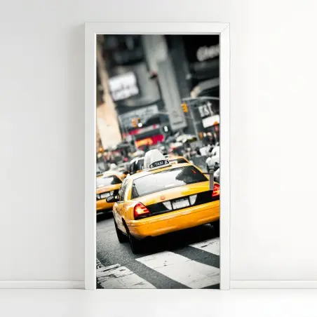 Pegatina para puerta taxis amarillos en Nueva York – Pixers®