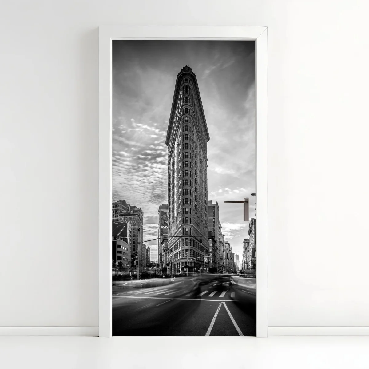 Pegatina para puerta perspectiva del Flatiron en blanco y negro – Pixers® Pegatina para puerta perspectiva del Flatiron en blanco y negro – Pixers®