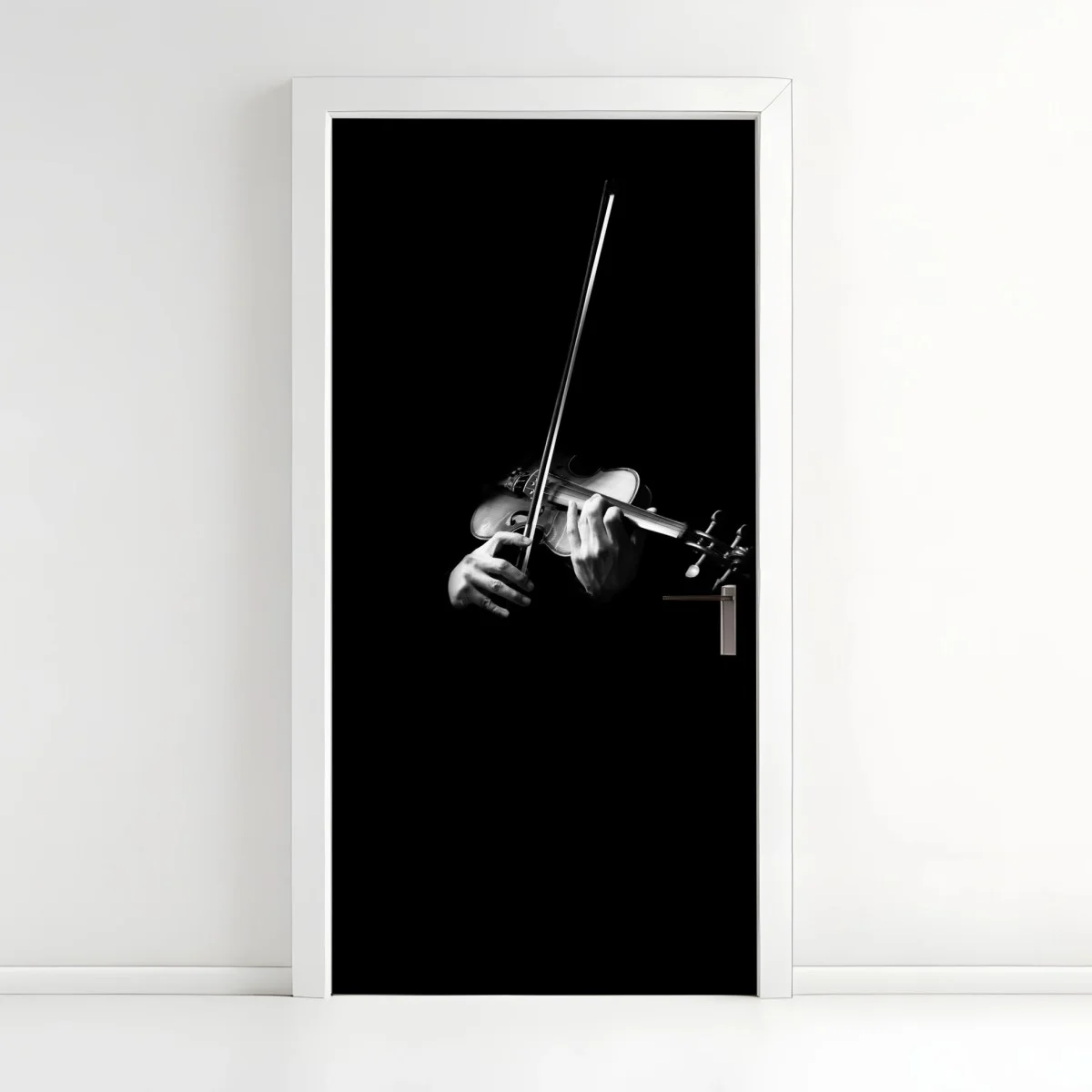 Pegatina para puerta manos tocando violín en blanco y negro – Pixers® Pegatina para puerta manos tocando violín en blanco y negro – Pixers®