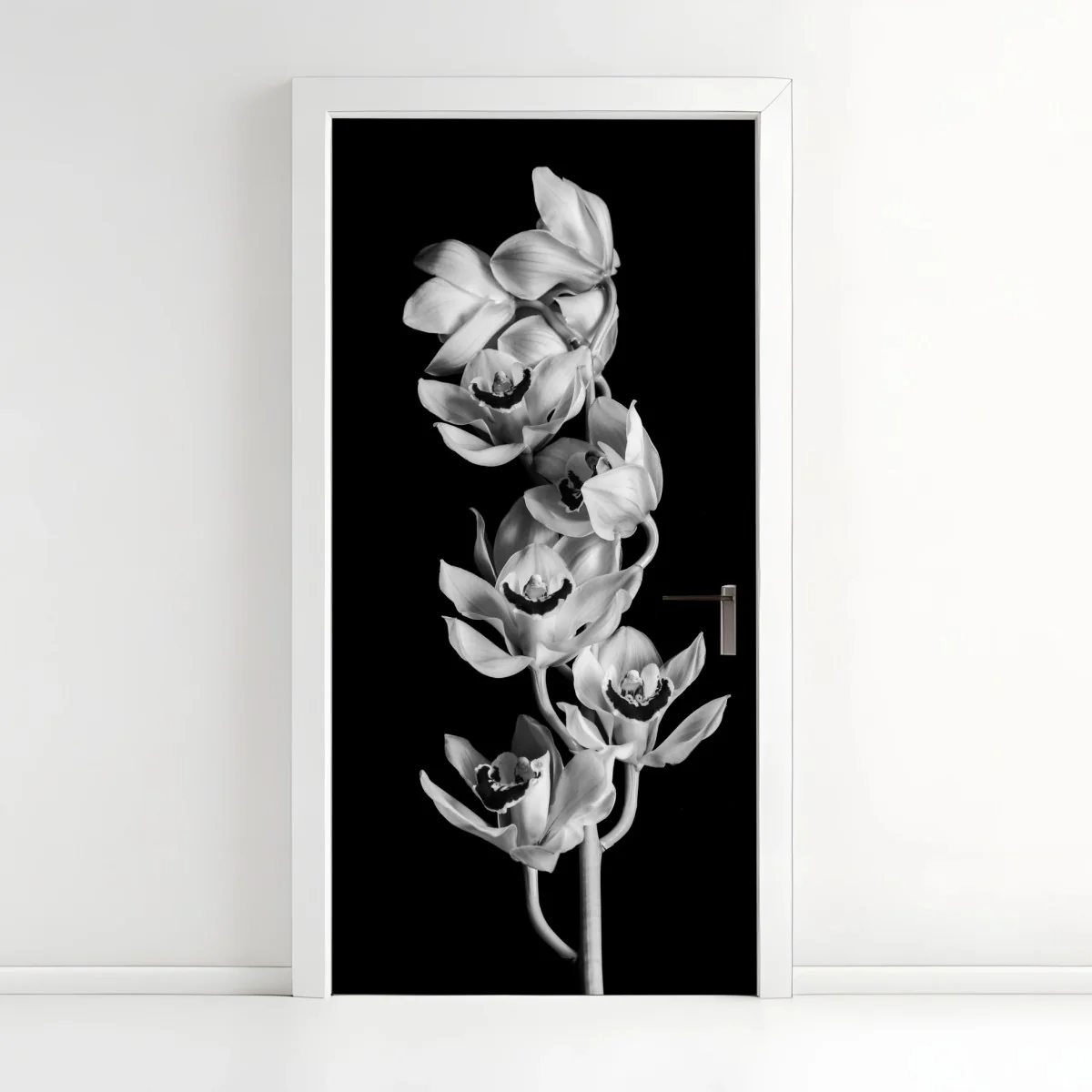 Pegatina para puerta ramillete de orquídeas en blanco y negro – Pixers® Pegatina para puerta ramillete de orquídeas en blanco y negro – Pixers®