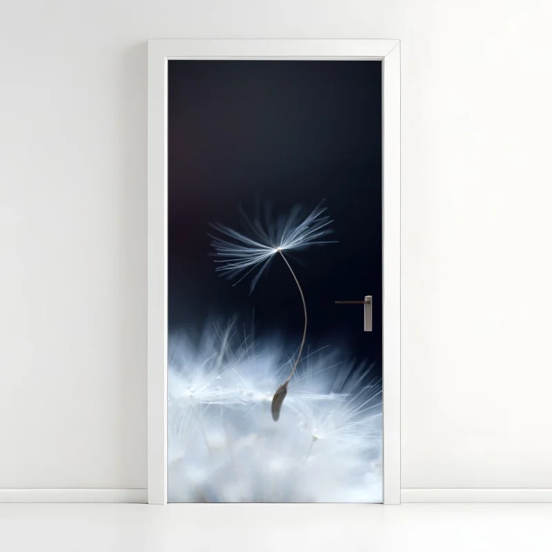 Pegatina para puerta susurro etéreo de diente de león