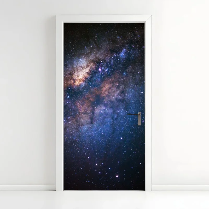 Pegatina para puerta misterio estelar: centro de la Vía Láctea