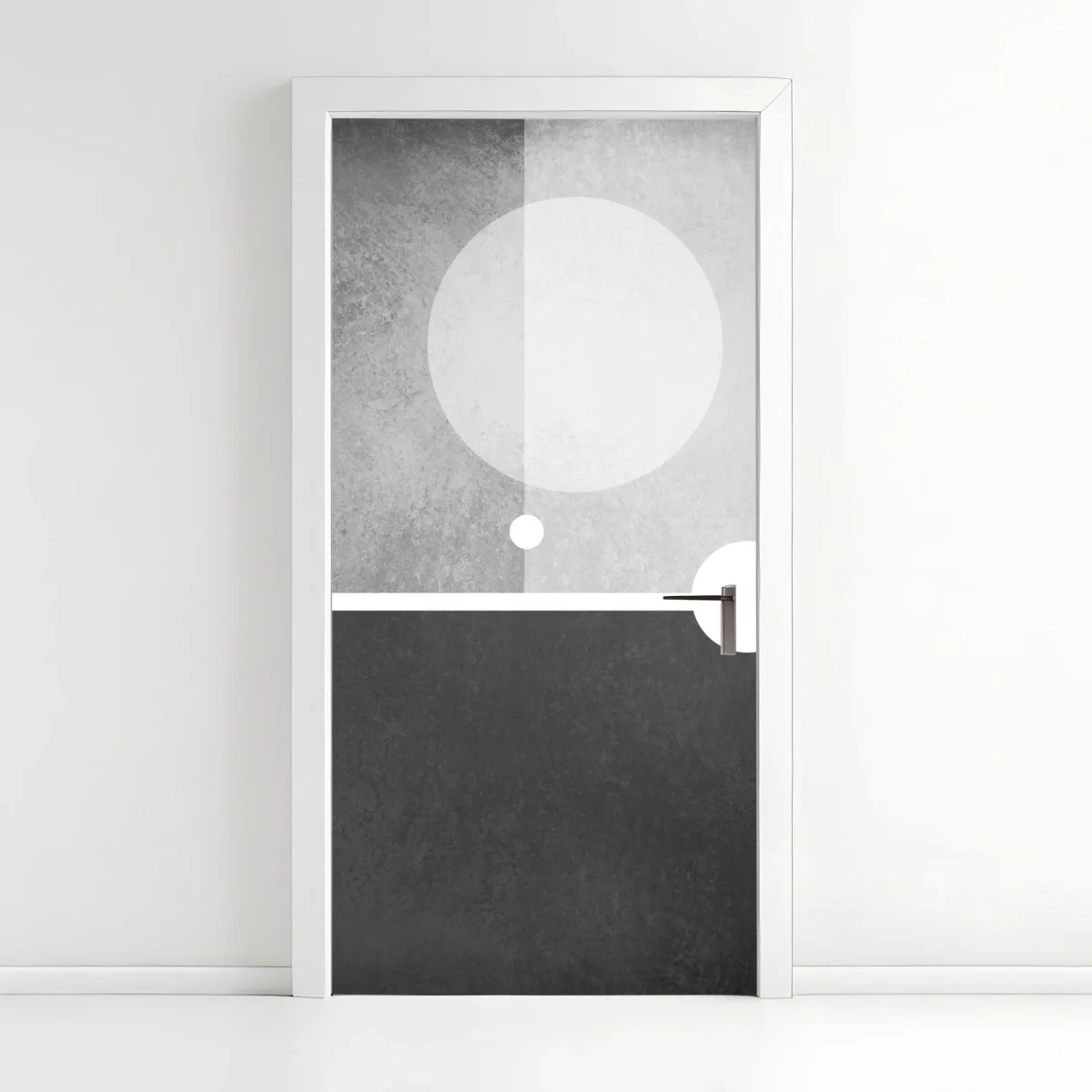 Pegatina para puerta arte geométrico minimalista en escala de grises – Pixers® Pegatina para puerta arte geométrico minimalista en escala de grises – Pixers®