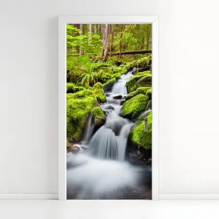 Pegatina para puerta serenidad del arroyo en Sol Duc – Pixers®