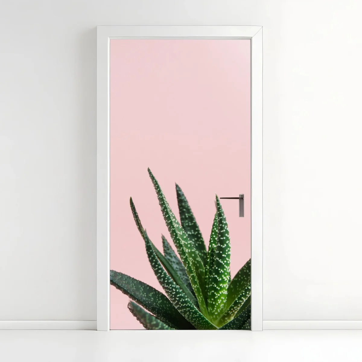 Pegatina para puerta aloe minimalista sobre fondo rosa – Pixers® Pegatina para puerta aloe minimalista sobre fondo rosa – Pixers®