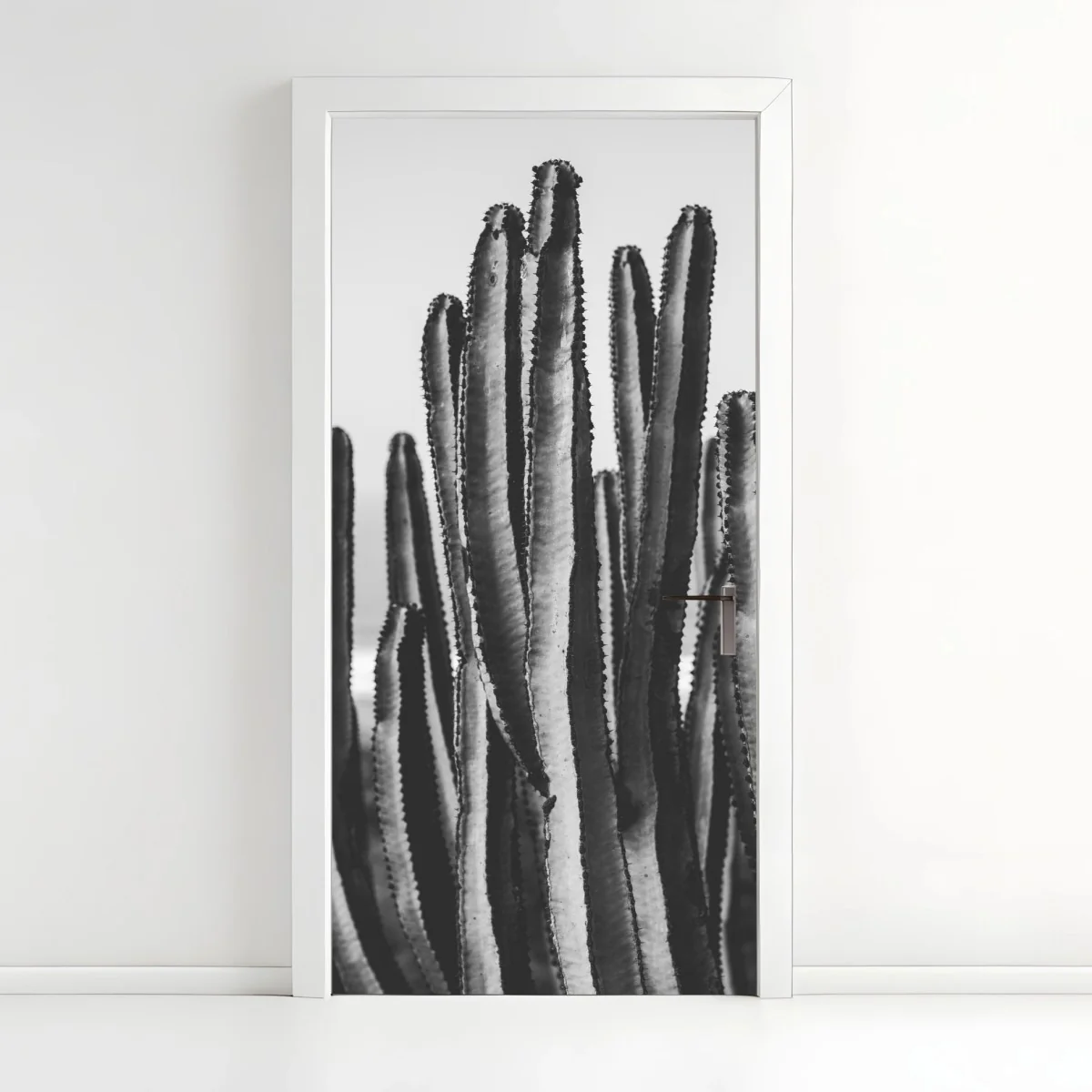 Pegatina para puerta cactus monocromático textura minimalista – Pixers® Pegatina para puerta cactus monocromático textura minimalista – Pixers®