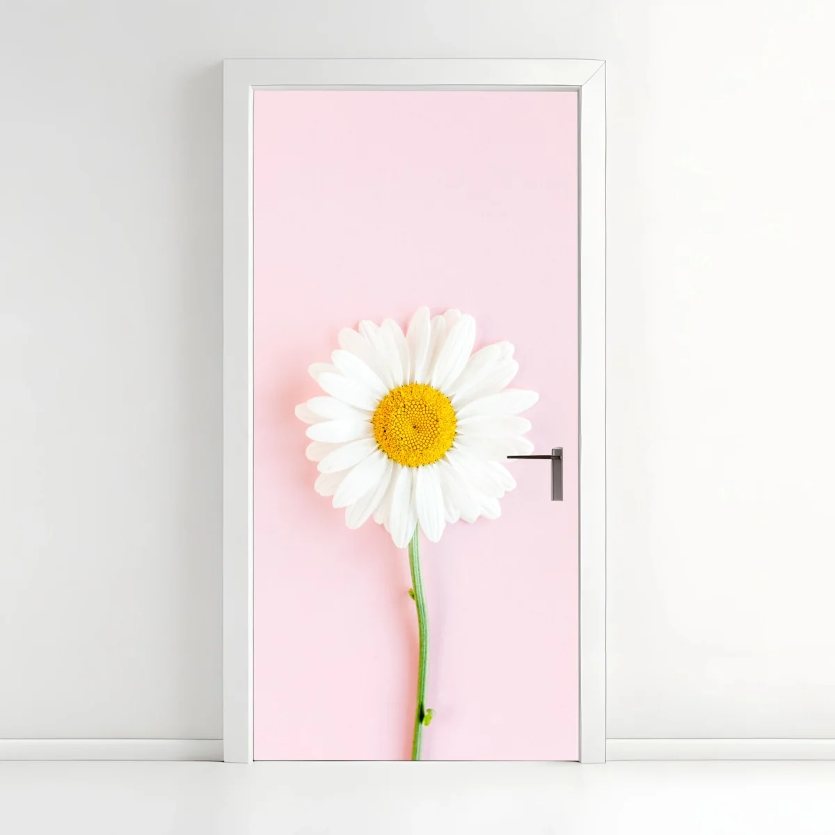 Pegatina para puerta margarita sobre fondo rosa minimalista – Pixers® Pegatina para puerta margarita sobre fondo rosa minimalista – Pixers®