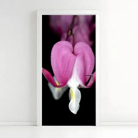 Pegatina para puerta flor corazón sangrante en primer plano – Pixers®