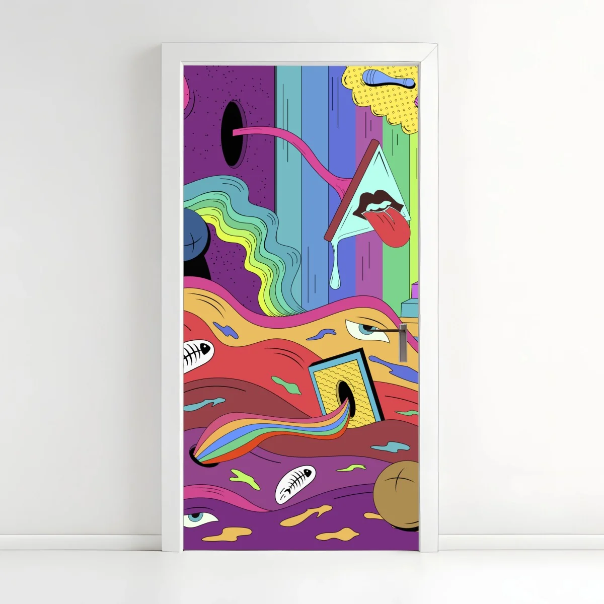 Pegatina para puerta ondas psicodélicas y formas surrealistas – Pixers® Pegatina para puerta ondas psicodélicas y formas surrealistas – Pixers®